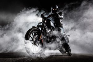Motorrad-Dampf